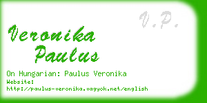 veronika paulus business card